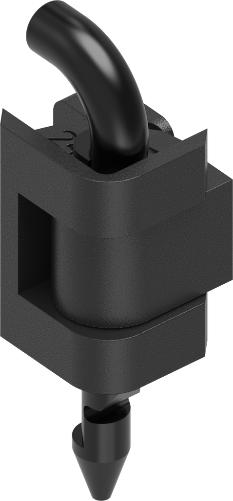 180° Hinge, Polyamide GF black