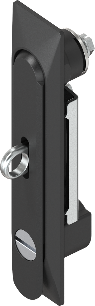 Swinghandle 1150 with insert slot 2 x 4 and for padlock, Zinc die black powder-coated