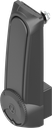Double cylinder swinghandle "long" for profile half cylinder 40 mm and 45 mm (A = 30 mm and 35 mm), Polyamide GF black