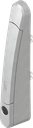 Hebelgriff für schmalen Verkantungsraum, Polyamid GF silbergraumetallic