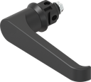 L-handle quarter turn clip fix, non-keyed, Polyamide GF black