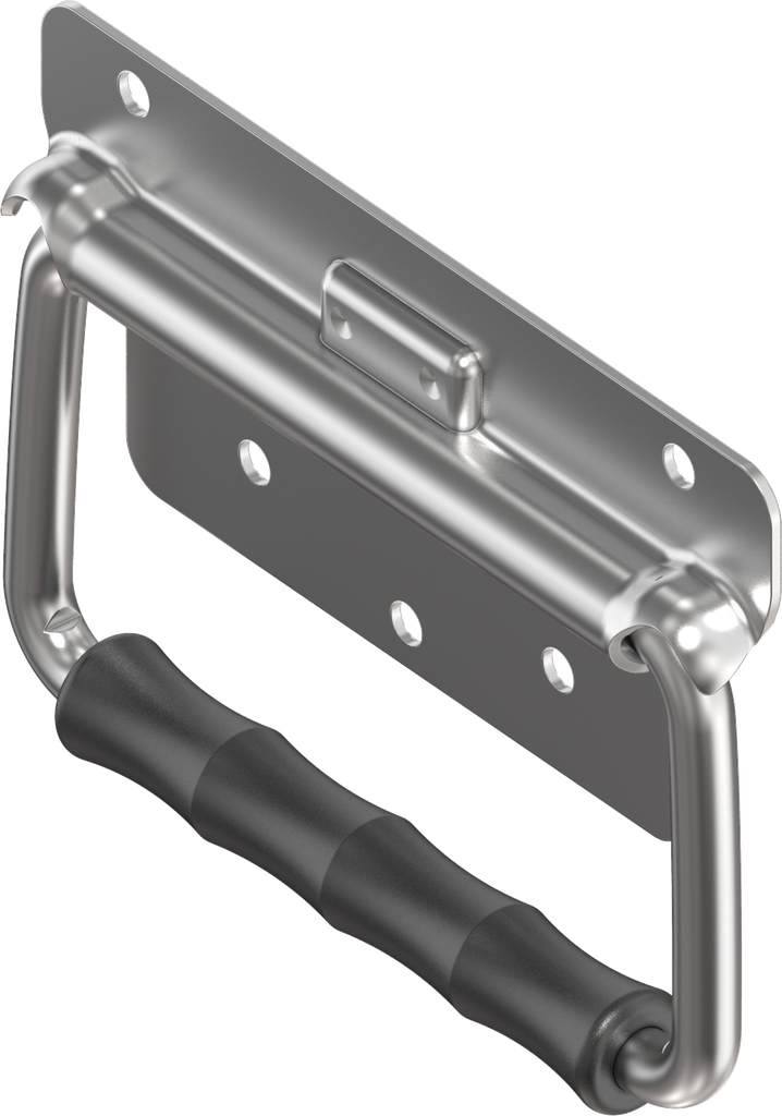 Chest handle with leaf spring, Stainless steel AISI 304