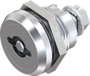 Safety quarter turn double bit 5, right version, Brass and zinc die chrome-plated