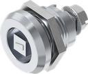 Safety quarter turn square 8, Brass and zinc die chrome-plated