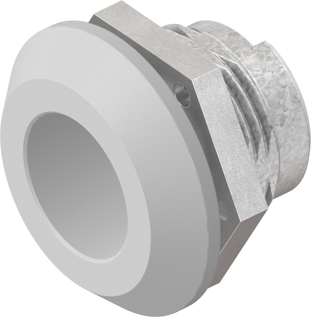 Housing, Zinc die light grey powder-coated