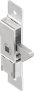 Hook latch, left version, Steel zinc-plated