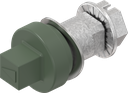 Insert square 7, Zinc die NATO olive powder coated