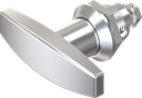 L-handle quarter turn, non-keyed, Zinc die chrome-plated