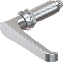 L-handle quarter turn, non-keyed, Zinc die chrome-plated