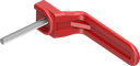 Inside handle, Polyamide red