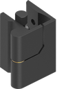 180° Hinge, right version, Zinc die black powder-coated